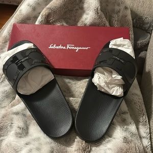Men's Slides- Size 9- Salvatore Ferragamo